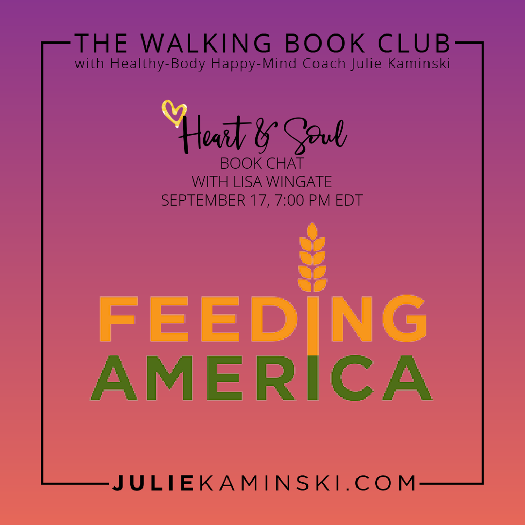 The Walking Book Club Heart and Soul book chat that benefits Feeding America