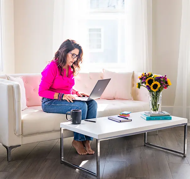 Julie Kaminski designing a unique coaching plan for a client