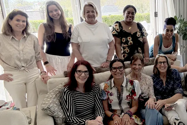 Julie Kaminski, Charleston health coach, with SAVOR Society members.