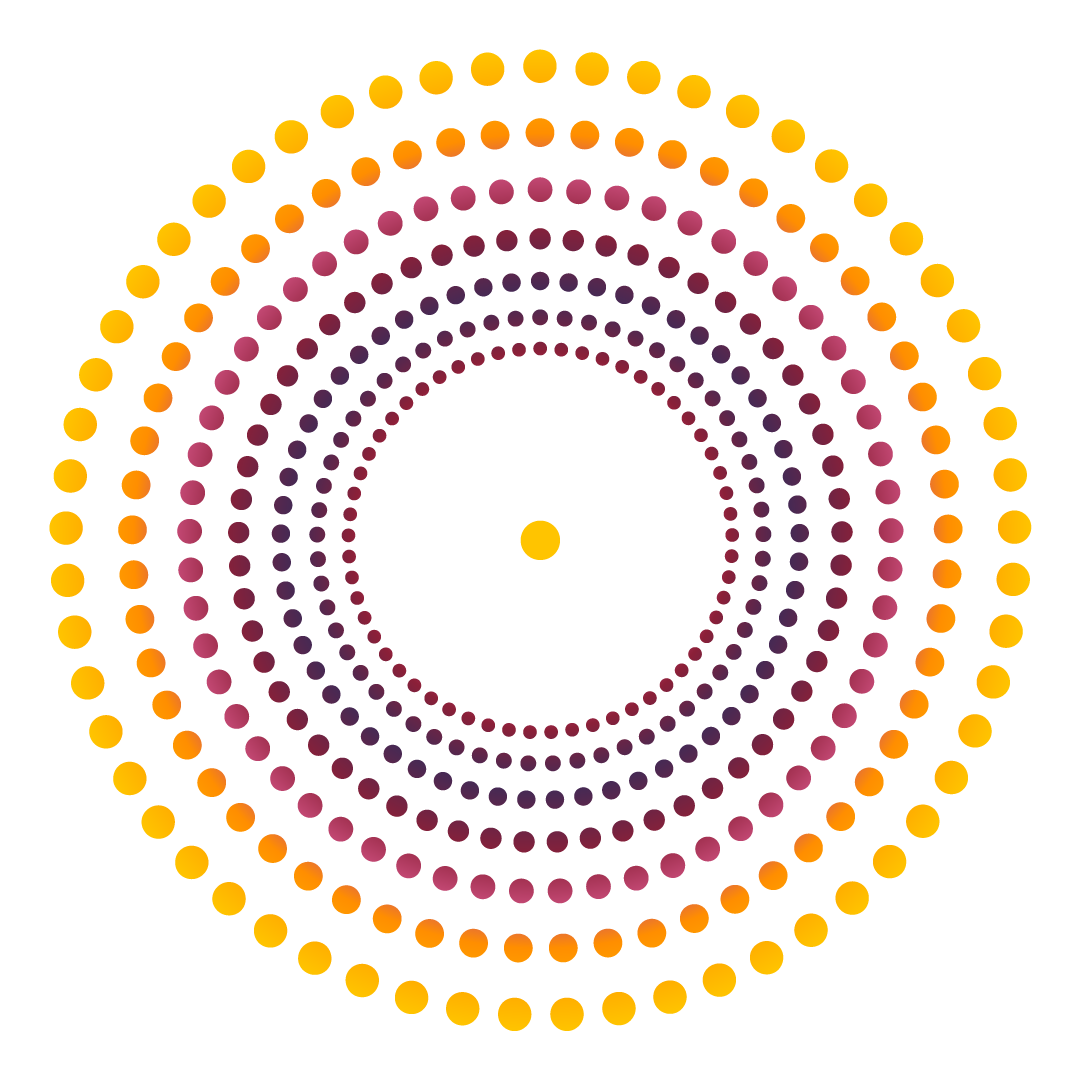 Explore • Hope • Thrive Ripple Icon - full gradient