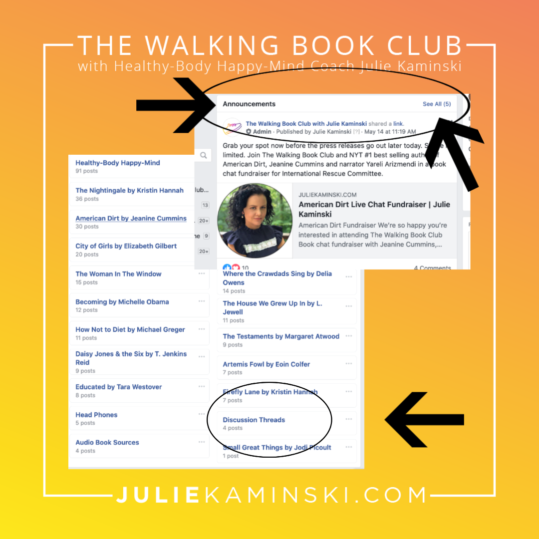 Walking Book Club Discussion Threads