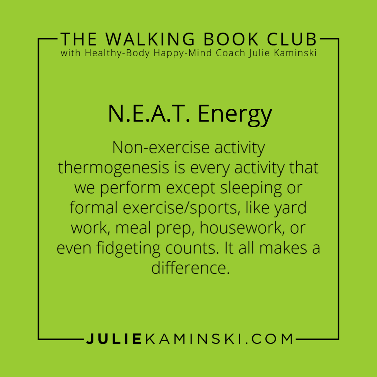 The Walking Book Club with Julie Kaminski